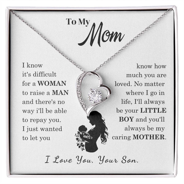 [Only a few left]  To My Mom - Loved Mother  - Necklace