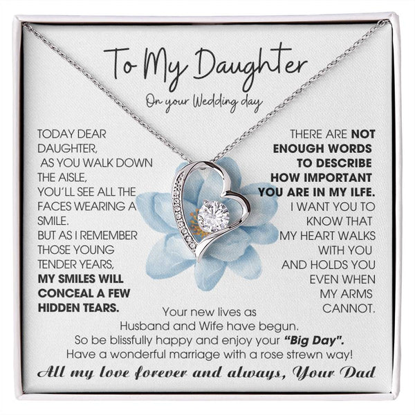 [ Few left only ] To My Daughter on Wedding Day - Be blissfully happy and enjoy your “Big Day"
