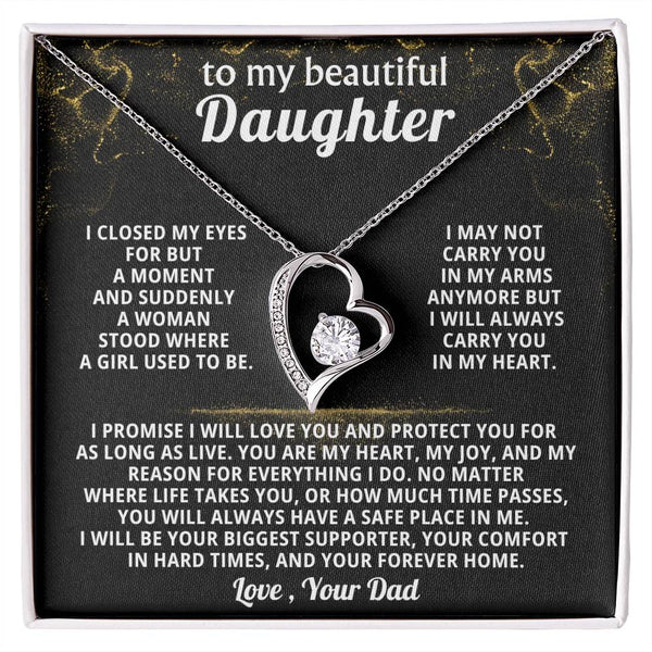 TO MY BEAUTIFUL DAUGHTER, YOU WILL ALWAYS HAVE A SAFE PLACE IN ME