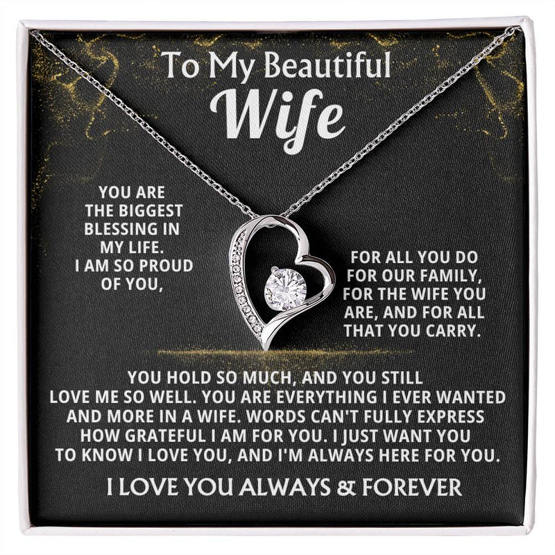 To My Beautiful Wife, You are the biggest blessing in my life