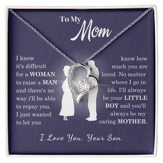 [Almost Sold Out] To My Mom - Loved Mother - Forever Love Necklace