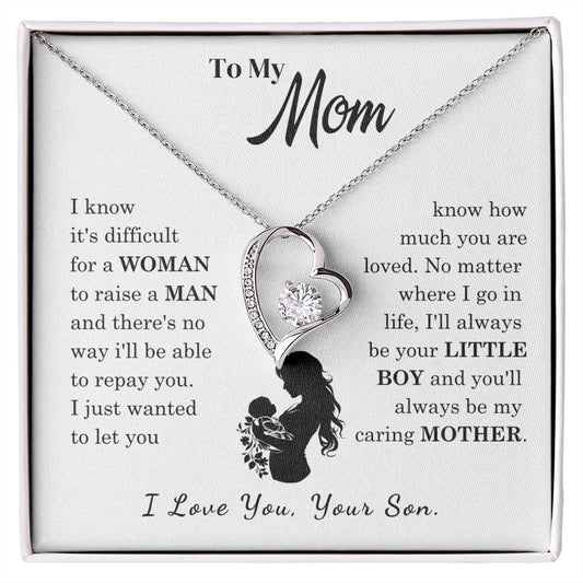 [Only a few left]  To My Mom - Loved Mother  - Necklace