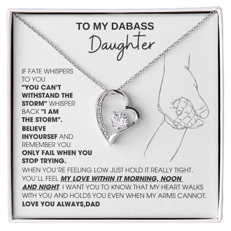 [Few left only] To My Badass Daughter, You'll feel my love within it morning noon and night - Love You Always