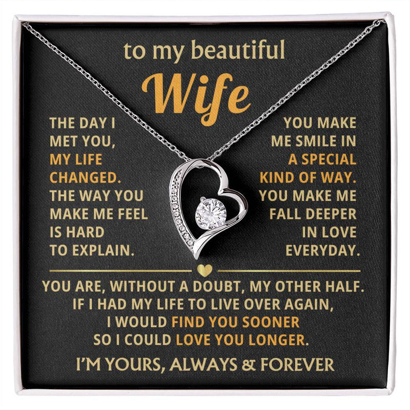 (Only a few left) To My Beautiful Wife - fall deeper in love everyday