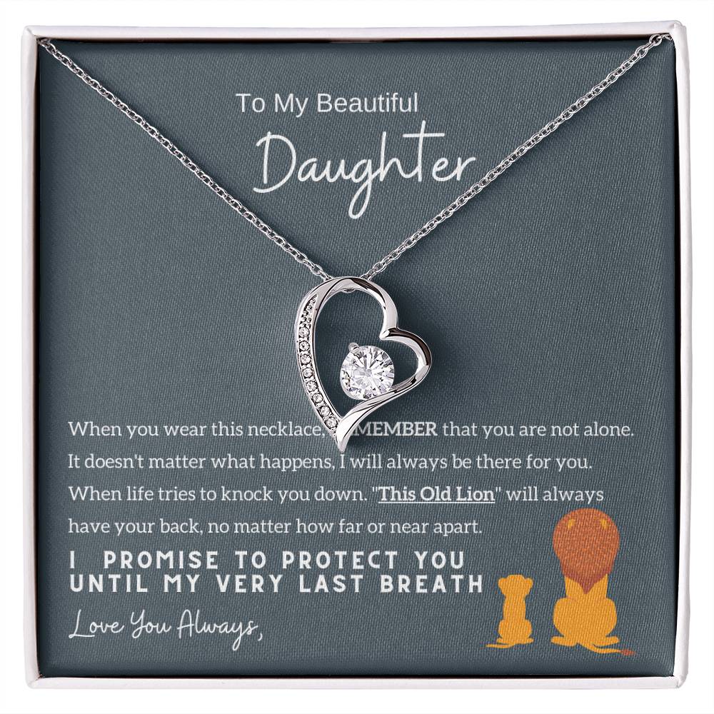 Top Gift For Daughter, To My Daughter From Mom ,To My Daughter From Dad , Daughter Necklace Gift, Forever Love