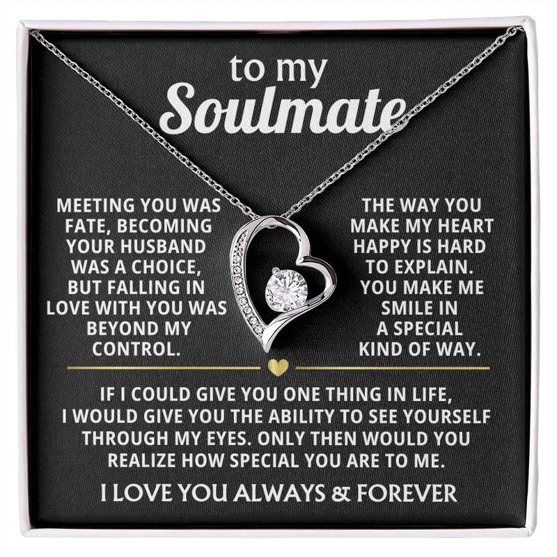 (Only a few left) TO MY SOULMATE - You make me smile in a special kind of way