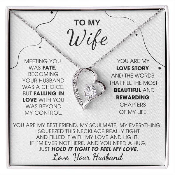 [Almost Sold Out] To My Wife, Hold This Close To Feel My Love  - Forever Love Necklace