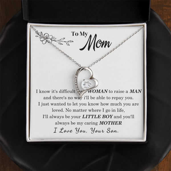 [Only a few left] To My Mom - I Love You Mother  - Forever Love Necklace