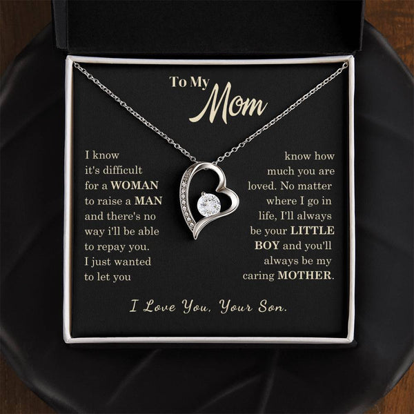 [Almost Sold Out] To My Mom - I Love You Mother  - Forever Love Necklace