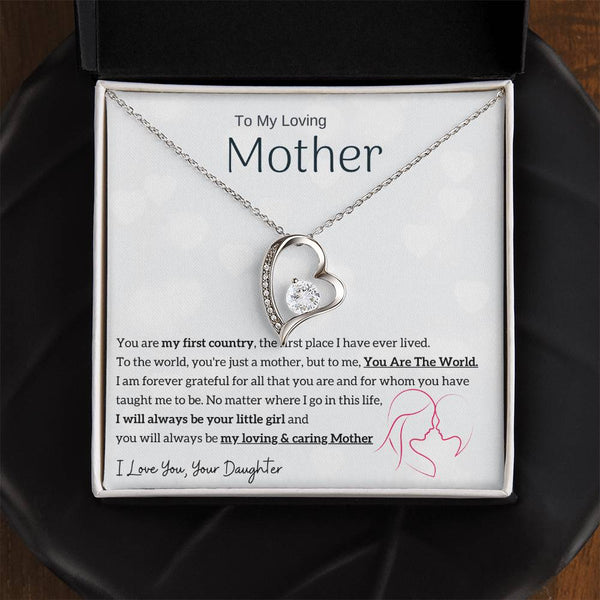 To My Loving Mother - You are my sunshine, I will always be your little girl (Only a Few Left) - Forever Love Necklace