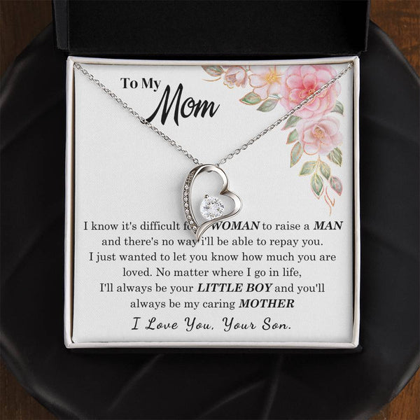 [Only a few left] To My Loving Mother - I love you  (Forever Love Necklace)