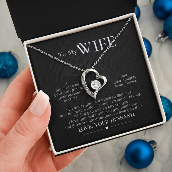 Gift For Wife, Wife Birthday Gift, Anniversary Gift For Wife, Wife Necklace , Love Card