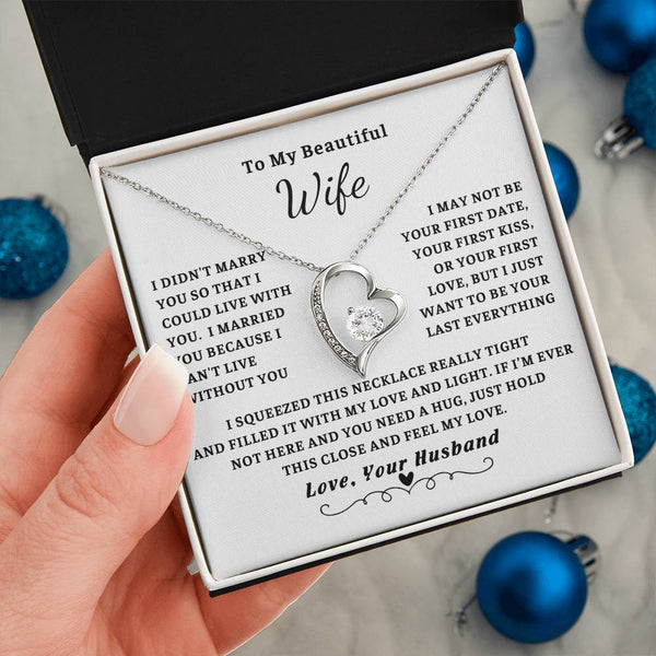 To My Wife , Forever love necklace , Gift For Wife, Wife Birthday Gift, Anniversary Gift For Wife, Wife Necklace