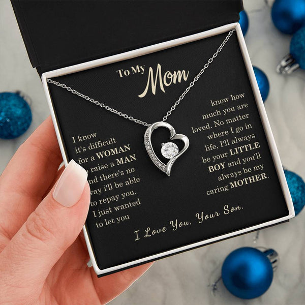 [Almost Sold Out] To My Mom - I Love You Mother  - Forever Love Necklace