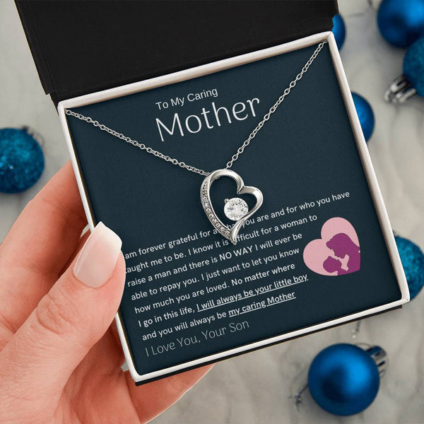 To My Loving Mother - You are my sunshine, I will always be your little boy (Only a Few Left) - Forever Love Necklace