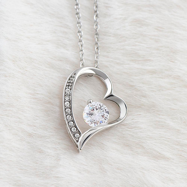 [ Few left only ]  To My Mom - Loved Mother - Forever Love Necklace