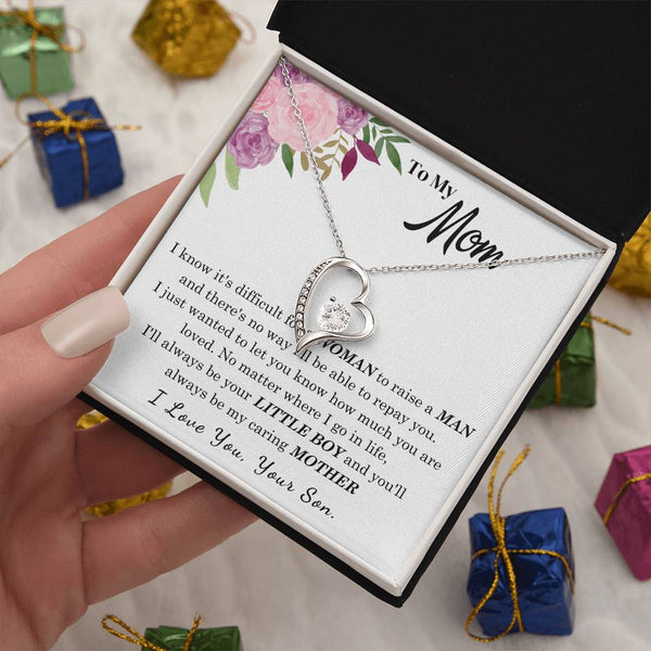 To My Loving Mother - I love you  (Forever Love Necklace)
