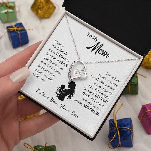 [Only a few left]  To My Mom - Loved Mother  - Necklace
