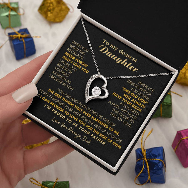 [Few left only] To My Dearest Daughter , If you need a hug, just hold this close to feel my love