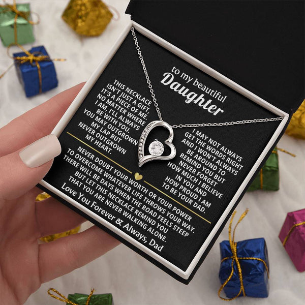 To My Beautiful Daughter - This necklace isn't just a gift, it's a piece of me