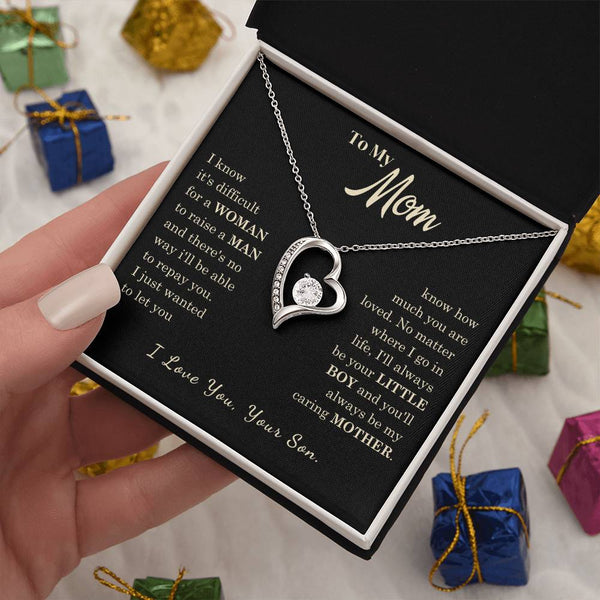 [Almost Sold Out] To My Mom - I Love You Mother  - Forever Love Necklace