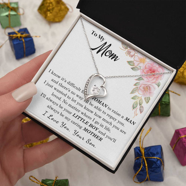 [Only a few left] To My Loving Mother - I love you  (Forever Love Necklace)