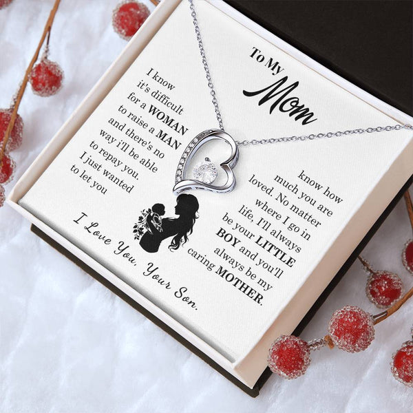 [Only a few left]  To My Mom - Loved Mother  - Necklace