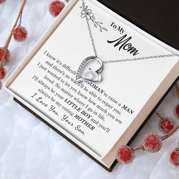 [Only a few left] To My Mom - I Love You Mother  - Forever Love Necklace