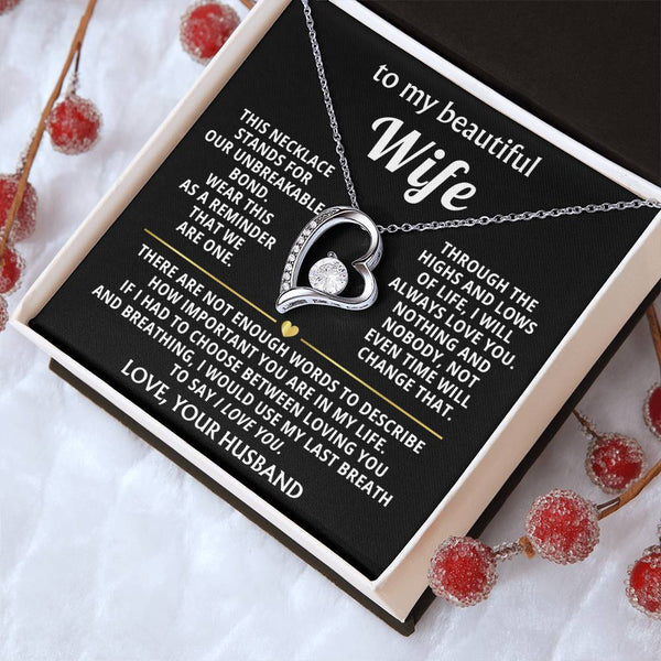 To My Beautiful Wife - This necklace stands for our unbreakable bond [Almost Sold Out]