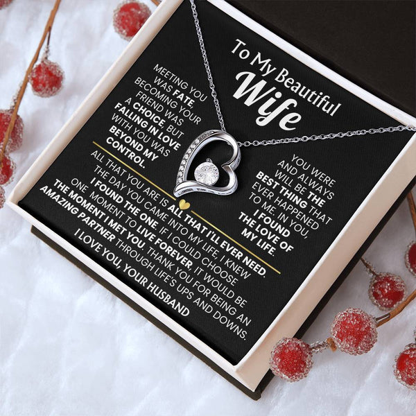 (Only a few left) TO MY BEAUTIFUL WIFE - I knew I found the one