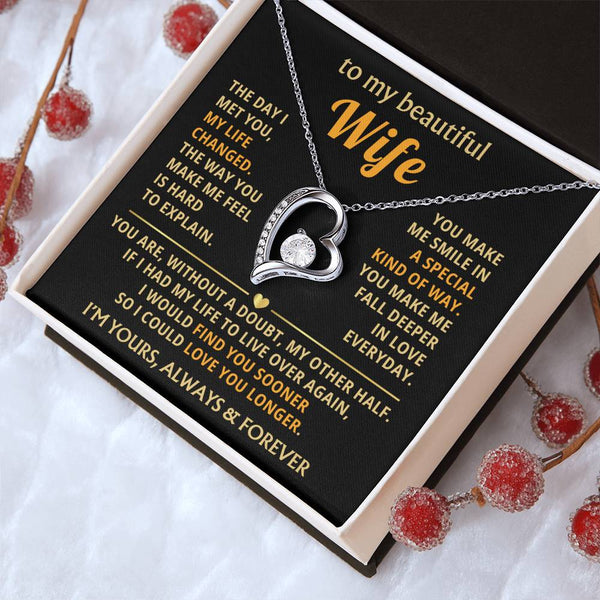 (Only a few left) To My Beautiful Wife - fall deeper in love everyday