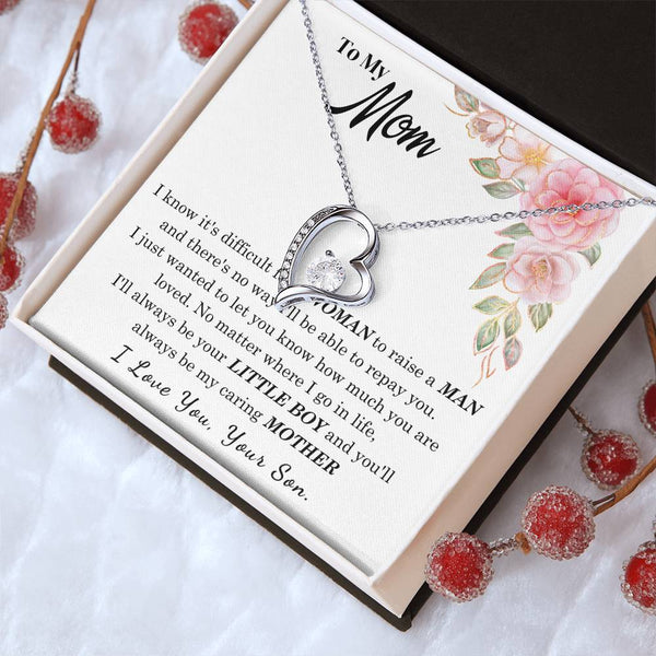 [Only a few left] To My Loving Mother - I love you  (Forever Love Necklace)