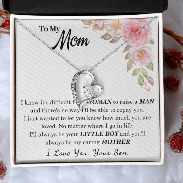 [Only a few left] To My Loving Mother - I love you  (Forever Love Necklace)
