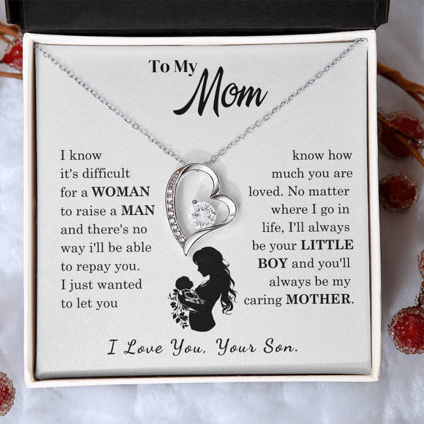 [Only a few left]  To My Mom - Loved Mother  - Necklace