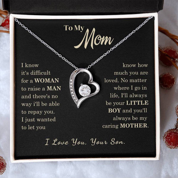 [Almost Sold Out] To My Mom - I Love You Mother  - Forever Love Necklace
