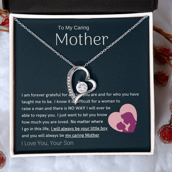 To My Loving Mother - You are my sunshine, I will always be your little boy (Only a Few Left) - Forever Love Necklace