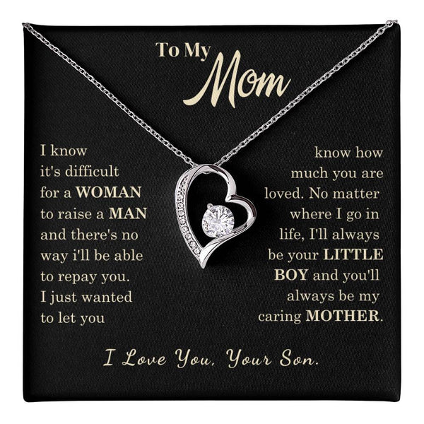 [Almost Sold Out] To My Mom - I Love You Mother  - Forever Love Necklace