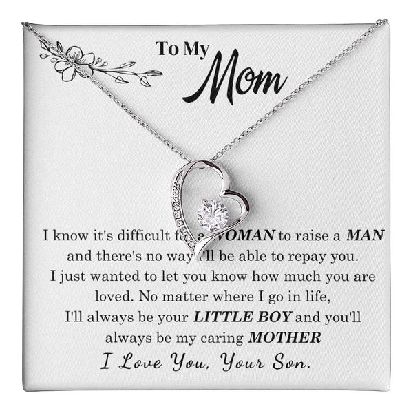 [Only a few left] To My Mom - I Love You Mother  - Forever Love Necklace