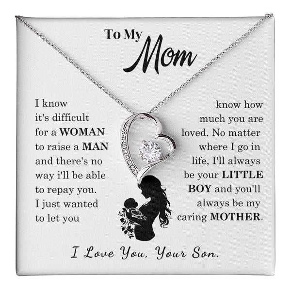 [Only a few left]  To My Mom - Loved Mother  - Necklace