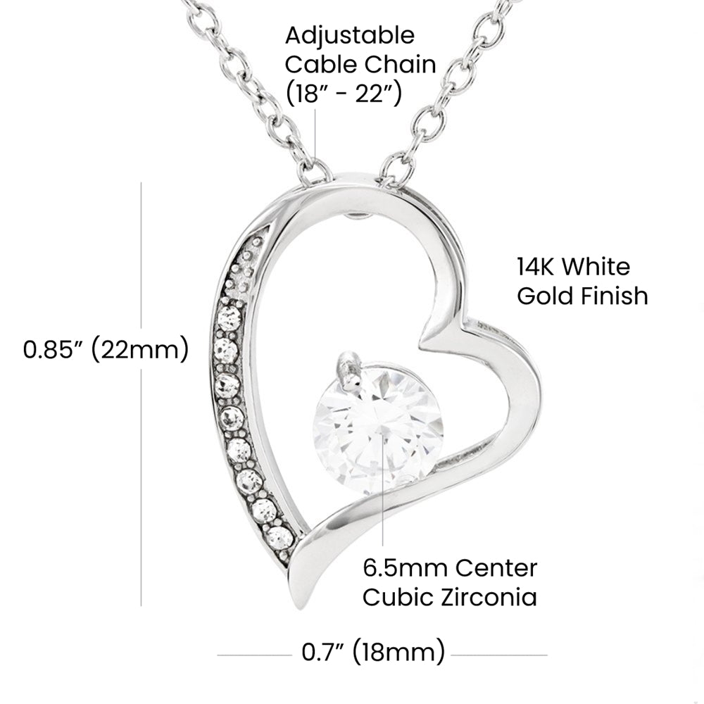 To My Loving Mother - You are my sunshine, I will always be your little girl (Only a Few Left) - Forever Love Necklace