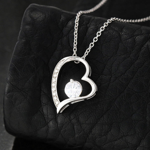 [ Few left only ]  To My Mom - Loved Mother - Forever Love Necklace