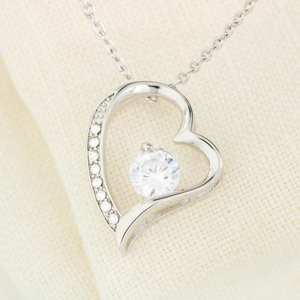 [ Few left only ]  To My Mom - Loved Mother - Forever Love Necklace
