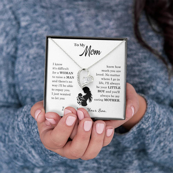 [Only a few left]  To My Mom - Loved Mother  - Necklace