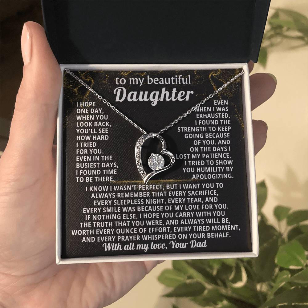 TO MY BEAUTIFUL DAUGHTER, I tried to show you humility by apologizing