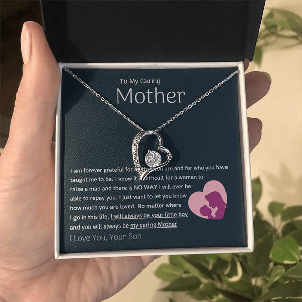 To My Loving Mother - You are my sunshine, I will always be your little boy (Only a Few Left) - Forever Love Necklace