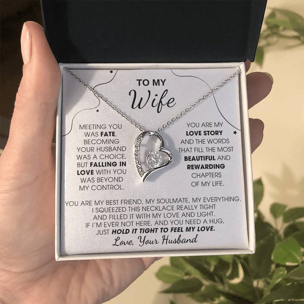 [Almost Sold Out] To My Wife, Hold This Close To Feel My Love  - Forever Love Necklace
