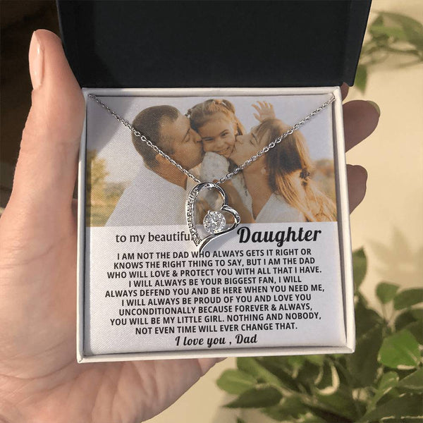 To My Beautiful Daughter,I will always be your biggest fan - my little girl - Personalized