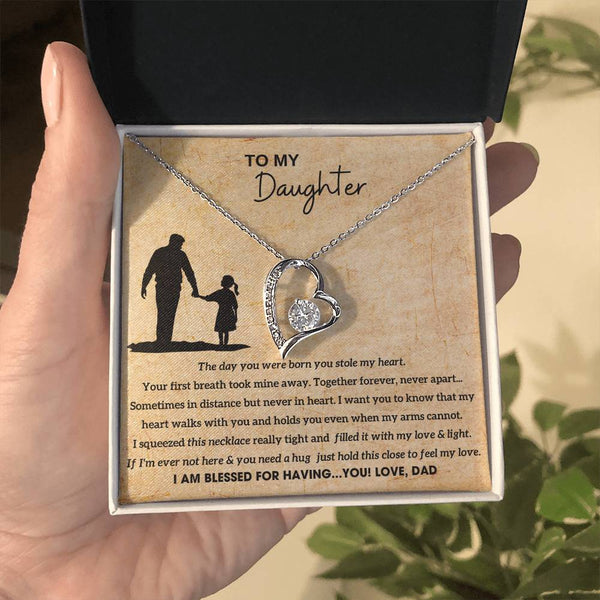 [Almost Sold Out]  To My Daughter - Hold this necklace close to feel my love