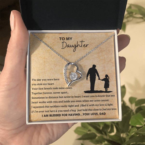 To My Daughter - Hold this necklace close to feel my love (Few left only)