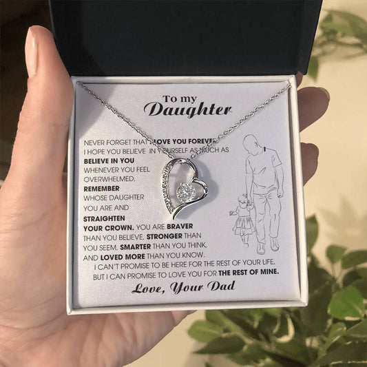 [Only a few left] To My Daughter, Never Forget That I Love You Forever